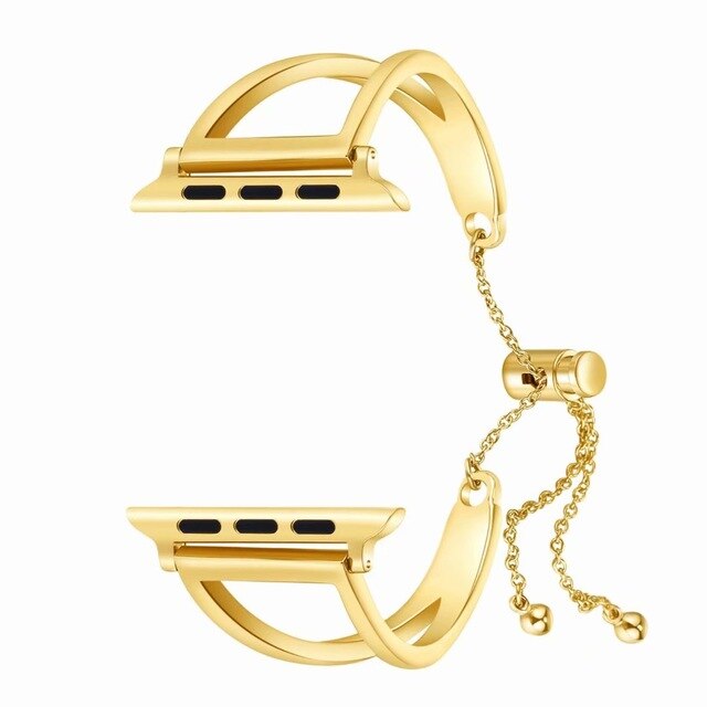 Women Fashion Jewelry Pendant Watch Band for Apple Watch 38 40mm 42 44mm Stainless Steel Strap for iWatch Band Series 5 4 3 2 1