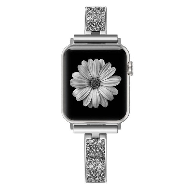 For Apple Watch Band 40mm 44mm Series 5 Slim Replacement Wristband Jewelry Women For iWatch Series 4 3 2 1 38mm 42mm