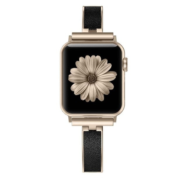For Apple Watch Band 40mm 44mm Series 5 Slim Replacement Wristband Jewelry Women For iWatch Series 4 3 2 1 38mm 42mm