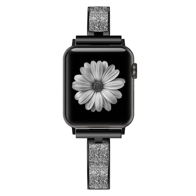 For Apple Watch Band 40mm 44mm Series 5 Slim Replacement Wristband Jewelry Women For iWatch Series 4 3 2 1 38mm 42mm