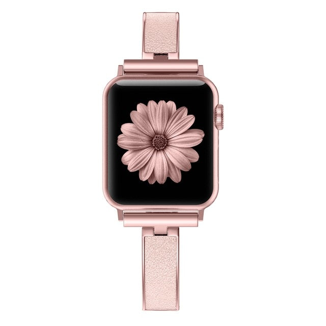 For Apple Watch Band 40mm 44mm Series 5 Slim Replacement Wristband Jewelry Women For iWatch Series 4 3 2 1 38mm 42mm