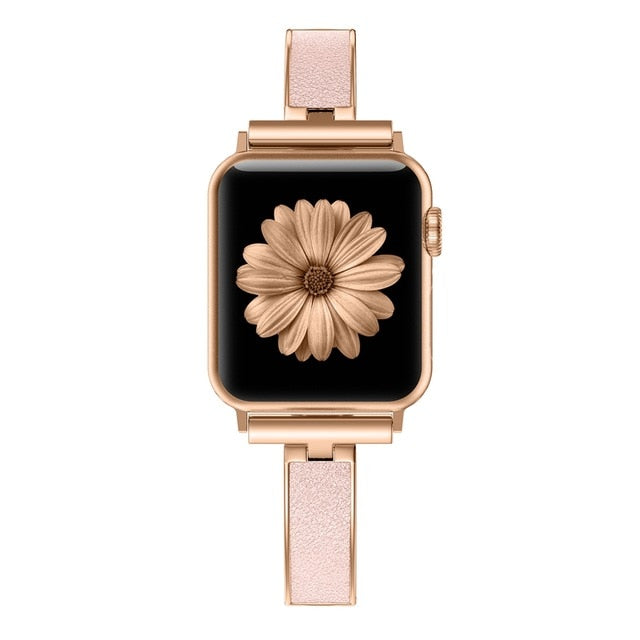 For Apple Watch Band 40mm 44mm Series 5 Slim Replacement Wristband Jewelry Women For iWatch Series 4 3 2 1 38mm 42mm
