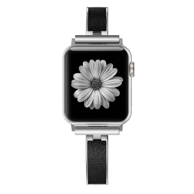 For Apple Watch Band 40mm 44mm Series 5 Slim Replacement Wristband Jewelry Women For iWatch Series 4 3 2 1 38mm 42mm
