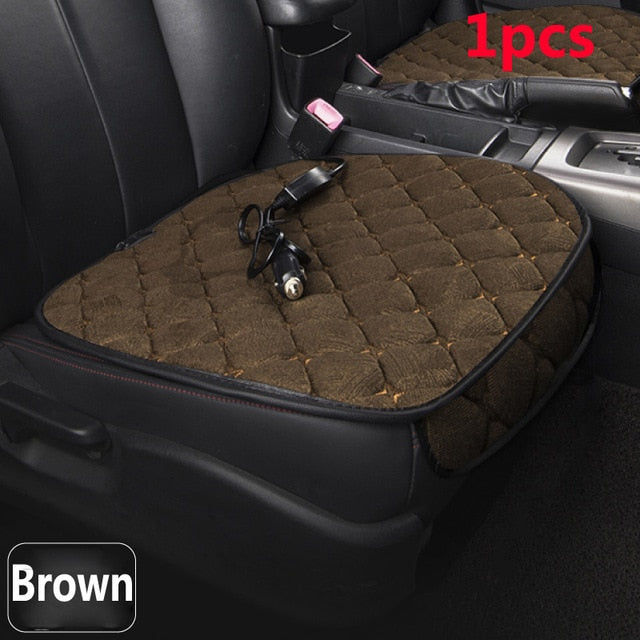 12V Heated Car Seat Cover Cushion Winter Plush Heater Warmer Control Temperature Electric Heating Seat Pad