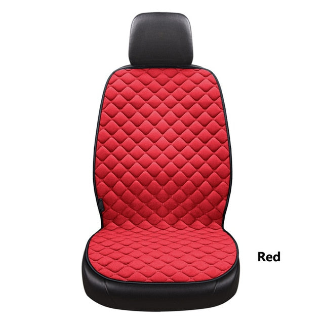 12V Heated Car Seat Cover Cushion Winter Plush Heater Warmer Control Temperature Electric Heating Seat Pad