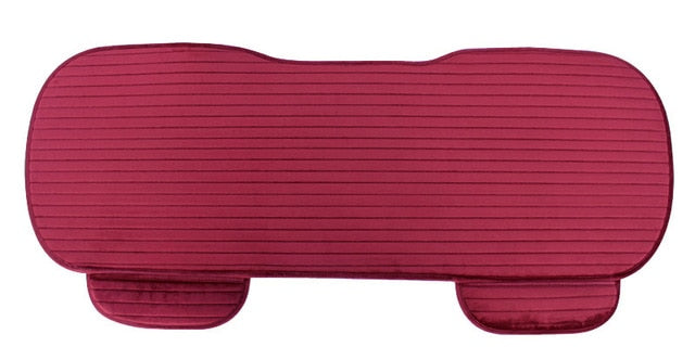 Car Seat Cover Front Rear Flocking Cloth Cushion Non Slide Auto Accessories Universa Seat Protector Mat Pad Keep Warm in Winter
