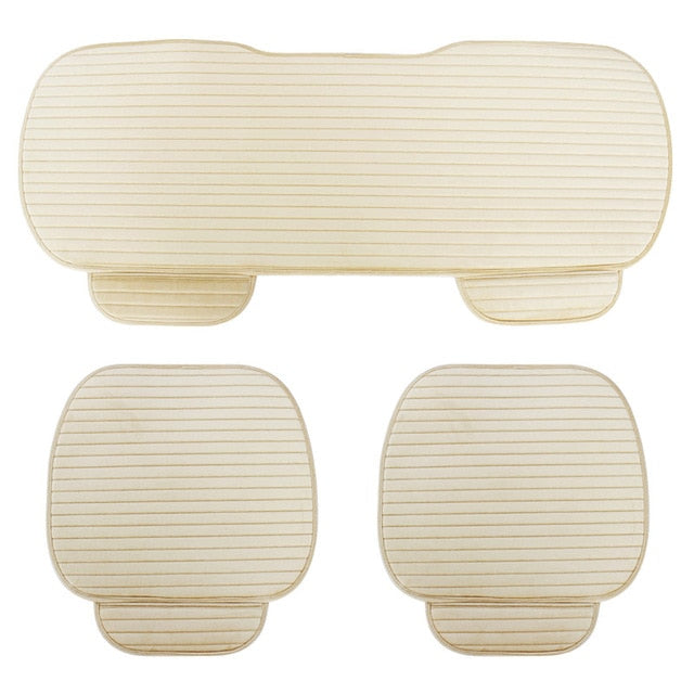 Car Seat Cover Front Rear Flocking Cloth Cushion Non Slide Auto Accessories Universa Seat Protector Mat Pad Keep Warm in Winter