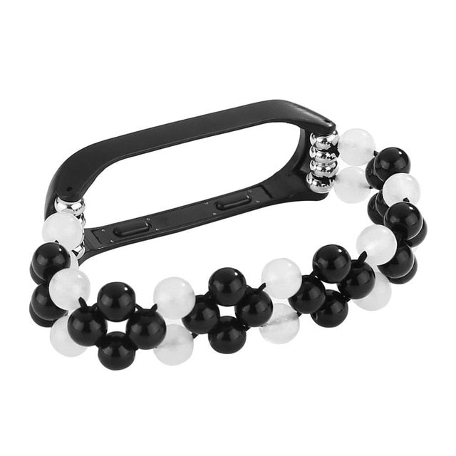 Womans Wrist Bracelet For Xiaomi Miband 4 3 Strap Agate Crystal Jewelry Style montre femme Wriststrap Correas De Reloj Miband 4