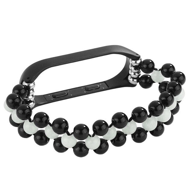 Womans Wrist Bracelet For Xiaomi Miband 4 3 Strap Agate Crystal Jewelry Style montre femme Wriststrap Correas De Reloj Miband 4