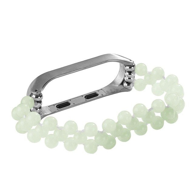 Womans Wrist Bracelet For Xiaomi Miband 4 3 Strap Agate Crystal Jewelry Style montre femme Wriststrap Correas De Reloj Miband 4