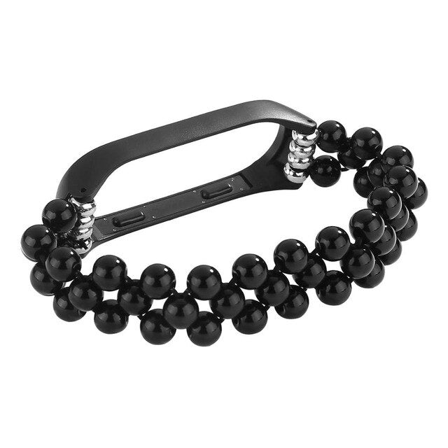 Womans Wrist Bracelet For Xiaomi Miband 4 3 Strap Agate Crystal Jewelry Style montre femme Wriststrap Correas De Reloj Miband 4
