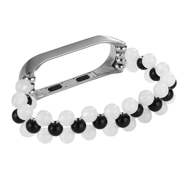 Womans Wrist Bracelet For Xiaomi Miband 4 3 Strap Agate Crystal Jewelry Style montre femme Wriststrap Correas De Reloj Miband 4