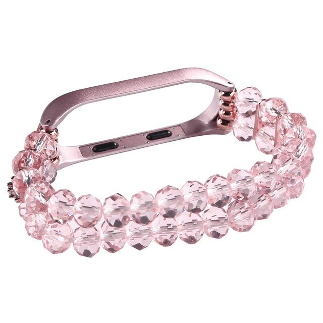 Womans Wrist Bracelet For Xiaomi Miband 4 3 Strap Agate Crystal Jewelry Style montre femme Wriststrap Correas De Reloj Miband 4