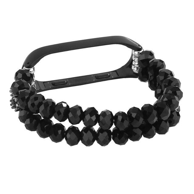 Womans Wrist Bracelet For Xiaomi Miband 4 3 Strap Agate Crystal Jewelry Style montre femme Wriststrap Correas De Reloj Miband 4