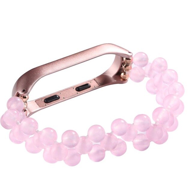 Womans Wrist Bracelet For Xiaomi Miband 4 3 Strap Agate Crystal Jewelry Style montre femme Wriststrap Correas De Reloj Miband 4