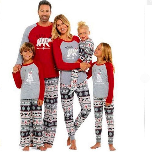 2020 Papa Mama Bear Baby Bear Pajamas Sets Family Christmas Pyjamas Mother Daughter Matching Clothes Daddy Father Son Sweaters