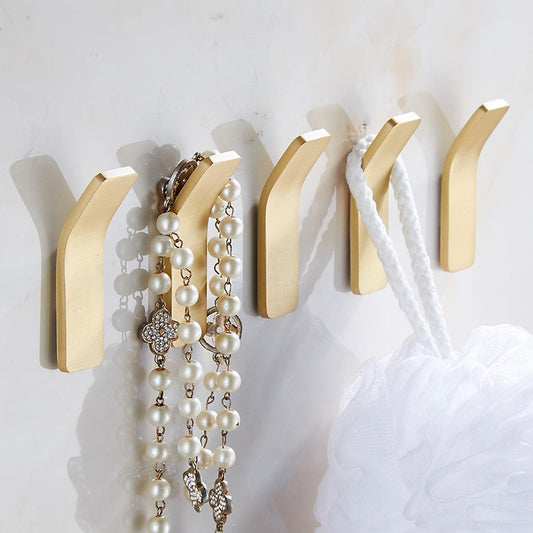 Brass Gold Wall Hook Black Bathroom Hook Coat Hook Towel Hook Clothes Hook Robe Hook Furniture Hardware