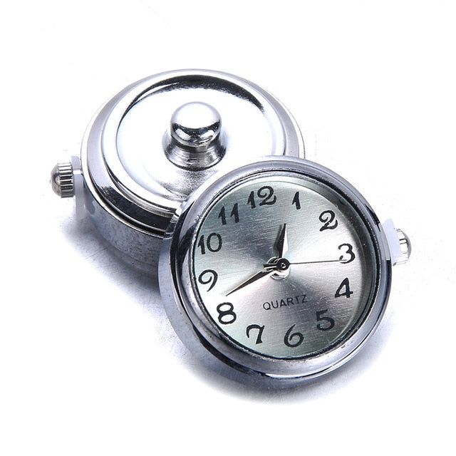 New snaps Jewelry DIY 18mm Glass Watch Snap Buttons Interchangeable Jewelry Accessory Can Move Replaceable Snap Bracelet Jewelry