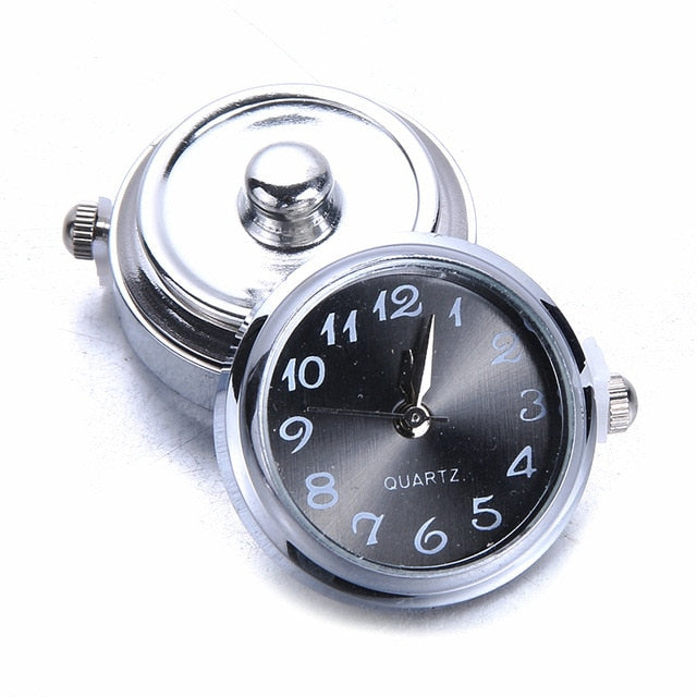 New snaps Jewelry DIY 18mm Glass Watch Snap Buttons Interchangeable Jewelry Accessory Can Move Replaceable Snap Bracelet Jewelry