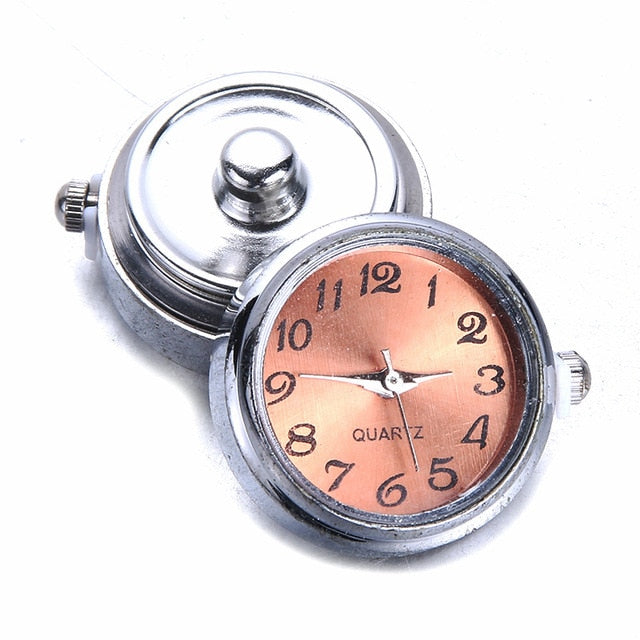New snaps Jewelry DIY 18mm Glass Watch Snap Buttons Interchangeable Jewelry Accessory Can Move Replaceable Snap Bracelet Jewelry