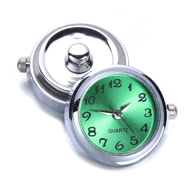 New snaps Jewelry DIY 18mm Glass Watch Snap Buttons Interchangeable Jewelry Accessory Can Move Replaceable Snap Bracelet Jewelry