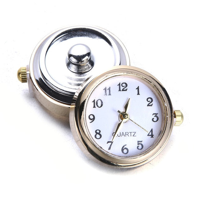 New snaps Jewelry DIY 18mm Glass Watch Snap Buttons Interchangeable Jewelry Accessory Can Move Replaceable Snap Bracelet Jewelry