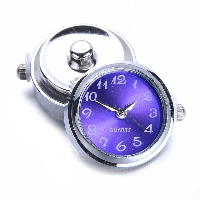 New snaps Jewelry DIY 18mm Glass Watch Snap Buttons Interchangeable Jewelry Accessory Can Move Replaceable Snap Bracelet Jewelry