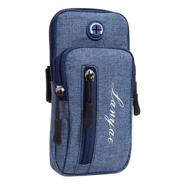 Sport Arm Bag Sports Cell Phone Case Running Jogging Pouch Wallet With Arm Band Charging Earphone Hole
