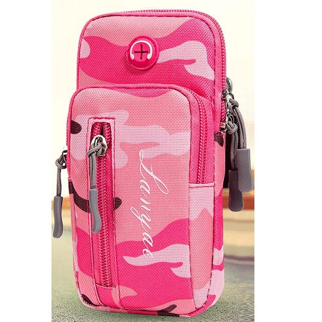 Sport Arm Bag Sports Cell Phone Case Running Jogging Pouch Wallet With Arm Band Charging Earphone Hole