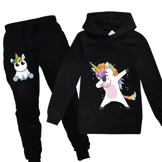 Unicorn Hoodies Kids Sweatshirts Fashion Kids Hooded T Shirt Baby Toddler Girls Coat Kids Clothes Boys Casual Tees Sportswear