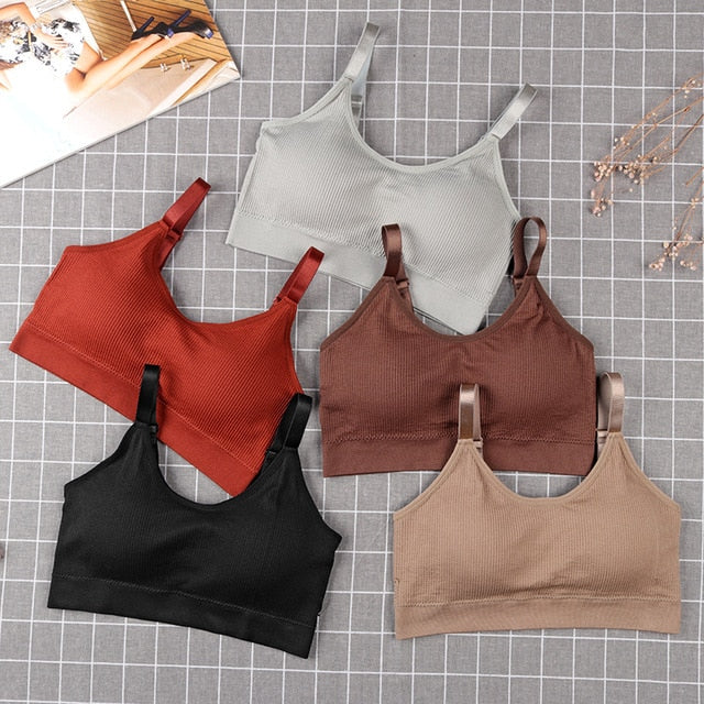 Comfortable Seamless Sports Bra Women Fitness Top Yoga Bra For Cup A-D Running Yoga Gym Crop Top Women Push Up Sport Bra Top