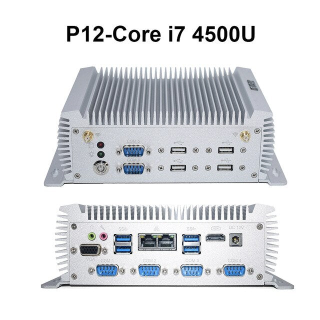 Intel Core i5 8250u Quad Core minipc dual nuc i7 5500U Windows 10 Linux Industrial Computer COM HDMI VGA j1900 Thin Client