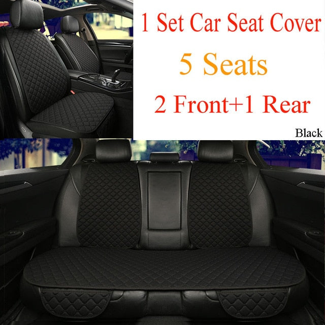 5 Seats Car Seat Covers Set Universal Fit Most Cars Seat Protector with Backrest Automobile Line Cushion Pad Mat for Auto Truck