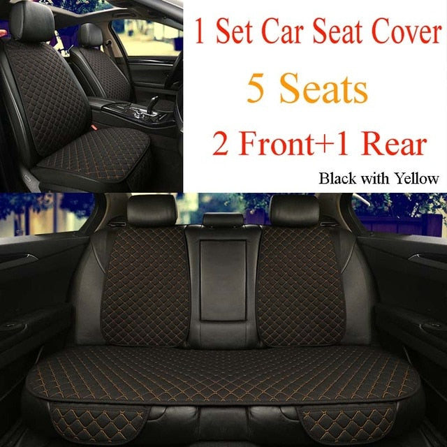 5 Seats Car Seat Covers Set Universal Fit Most Cars Seat Protector with Backrest Automobile Line Cushion Pad Mat for Auto Truck