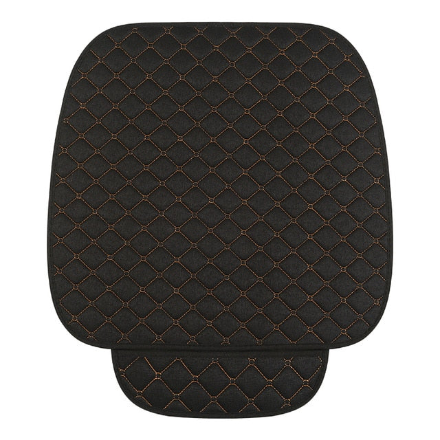 Linen Flax Car Seat Cover Protector Front Seat Back Cushion Pad Mat Auto Front Automotive interior Styling Truck SUV or Van