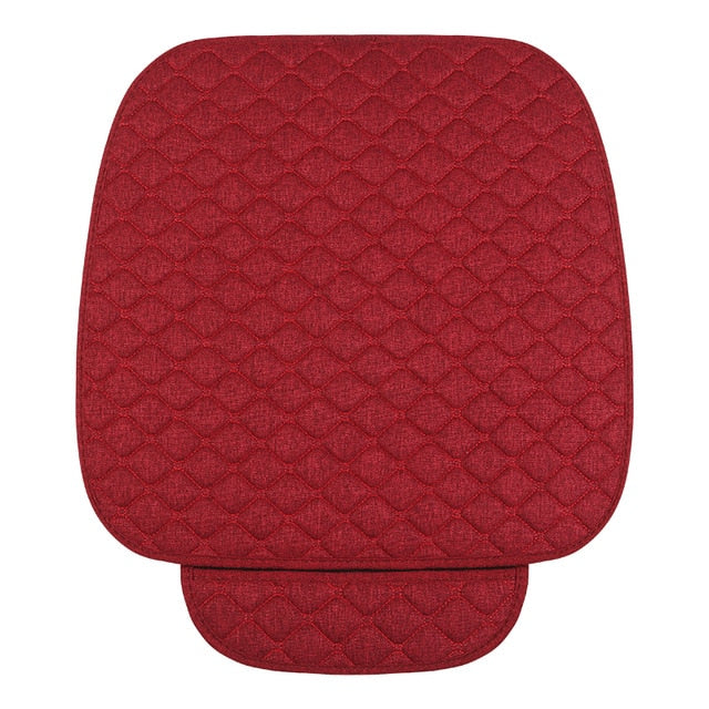Linen Flax Car Seat Cover Protector Front Seat Back Cushion Pad Mat Auto Front Automotive interior Styling Truck SUV or Van