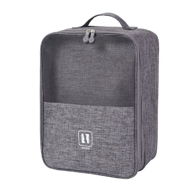 2020 Black Gray Portable Shoe Bag for travel Waterproof storage organizer Fashion suitcase Organizers travel Shoes Storage Bag