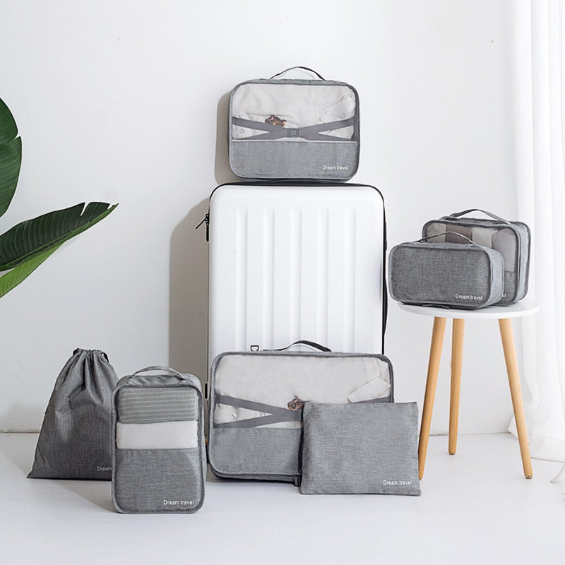 Men Travel Storage Bags Clothes Shoes Underwear Suitcase Organizer Cosmetics Zipper Pouch Home Wardrobe Luggage Accessories