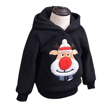 Family Clothing 2020 Winter Sweater Christmas Deer Clothing Polar Fleece Warm Dad Son Hoodies matching mother daughter clothes