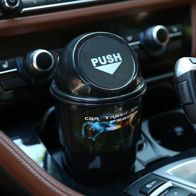 Universal Car Trash Bin Auto Organizer Storage Box Car Trash Can Rubbish Garbage Holder Automobile Storage Bucket Accessories