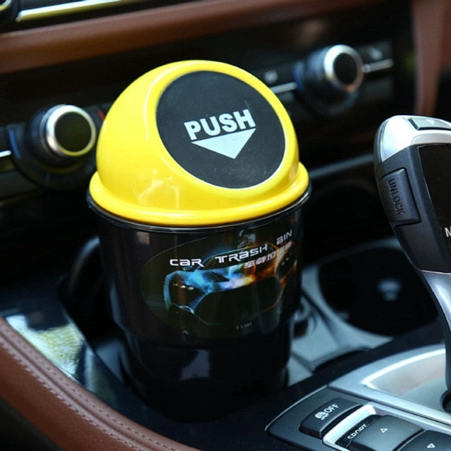 Universal Car Trash Bin Auto Organizer Storage Box Car Trash Can Rubbish Garbage Holder Automobile Storage Bucket Accessories