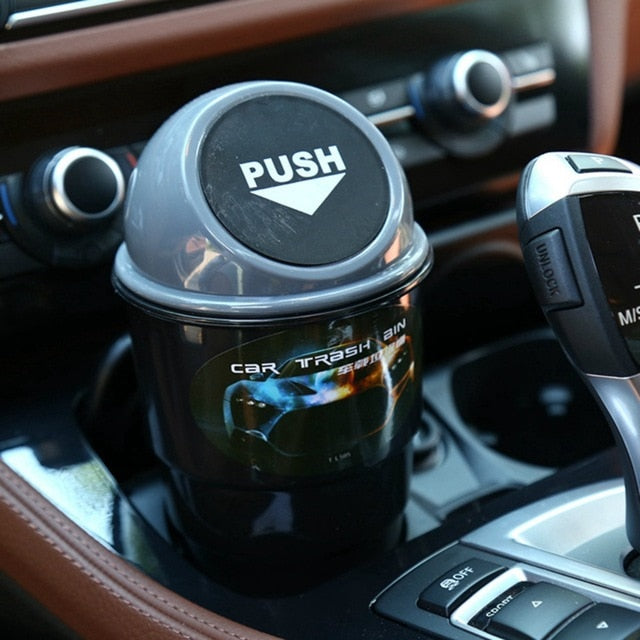 Universal Car Trash Bin Auto Organizer Storage Box Car Trash Can Rubbish Garbage Holder Automobile Storage Bucket Accessories