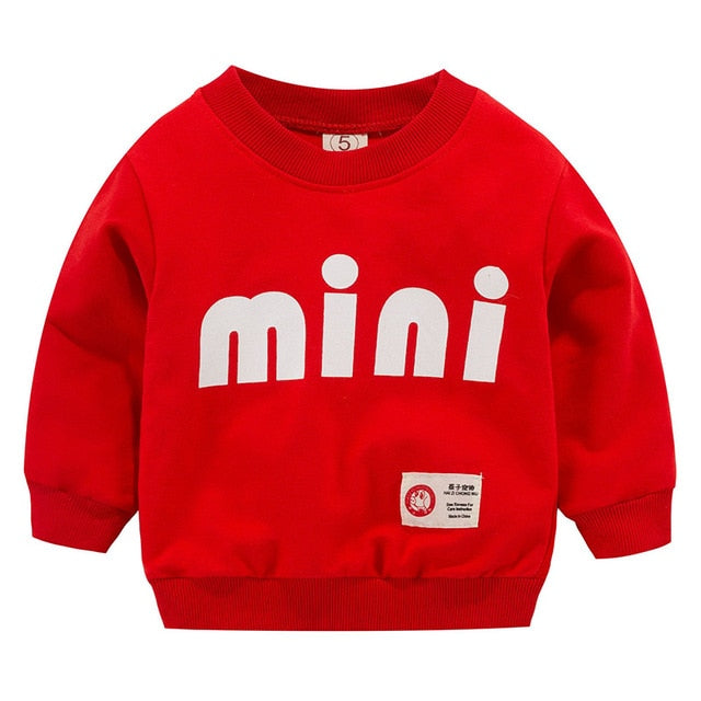 New Baby Boys Girls Sweatshirts Autumn Spring Cartoon Cotton Hoodies Tops Children Kids Long Sleeve T Shirts Blouse Clothes