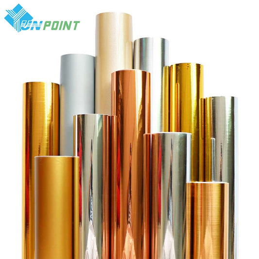 Mirror Sticker Stainless Steel Electric Appliance Metal Brushed Gold Wall Sticker Fridge Self-adhesive Film Refurbished Stickers