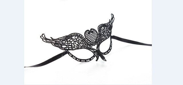 1PCS Hot Sales Sexy Lady Black Lace Mask Cutout Eye Mask For Masquerade Party Fancy Dress Costume Halloween Party Fancy