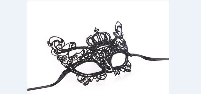 1PCS Hot Sales Sexy Lady Black Lace Mask Cutout Eye Mask For Masquerade Party Fancy Dress Costume Halloween Party Fancy
