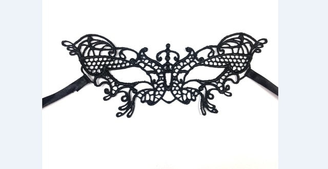1PCS Hot Sales Sexy Lady Black Lace Mask Cutout Eye Mask For Masquerade Party Fancy Dress Costume Halloween Party Fancy