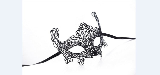 1PCS Hot Sales Sexy Lady Black Lace Mask Cutout Eye Mask For Masquerade Party Fancy Dress Costume Halloween Party Fancy