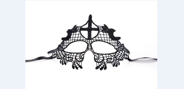 1PCS Hot Sales Sexy Lady Black Lace Mask Cutout Eye Mask For Masquerade Party Fancy Dress Costume Halloween Party Fancy