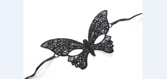 1PCS Hot Sales Sexy Lady Black Lace Mask Cutout Eye Mask For Masquerade Party Fancy Dress Costume Halloween Party Fancy